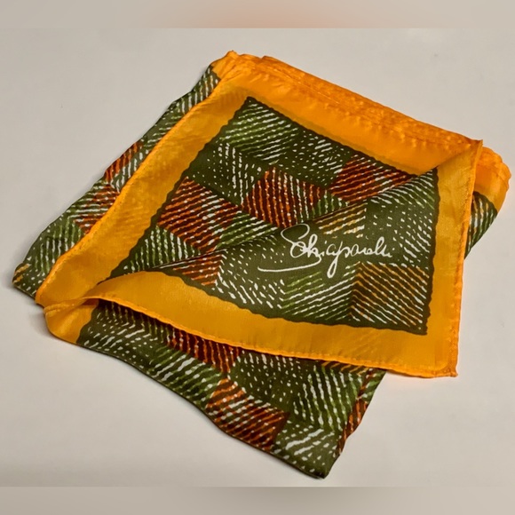 Vintage 1970s Glentex 42” x 14” 30% Silk 70% Rayon Artist Signed Scarf Wrap - Picture 7 of 15